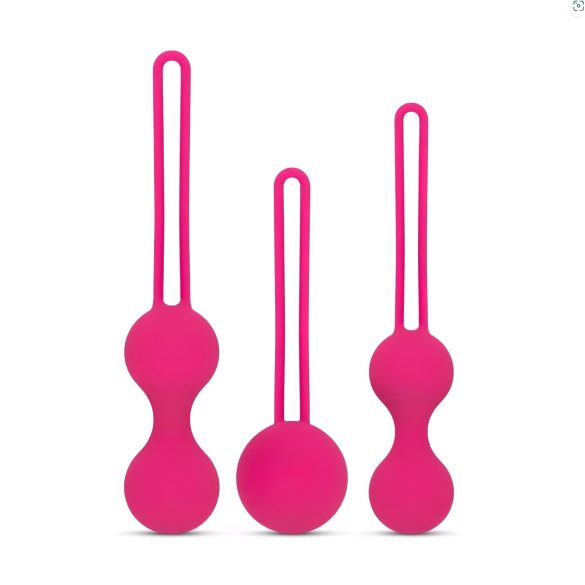 Easytoys LoveBalls - geishakuglesæt - 3 dele (pink)