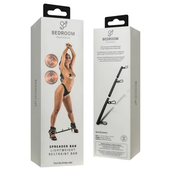 Bedroom Fantasies - justerbar sprederstang - sort