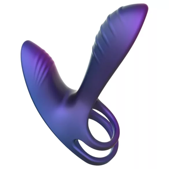 Hueman Infinity Ignite - vibratorisk penis- og kuglering - lilla