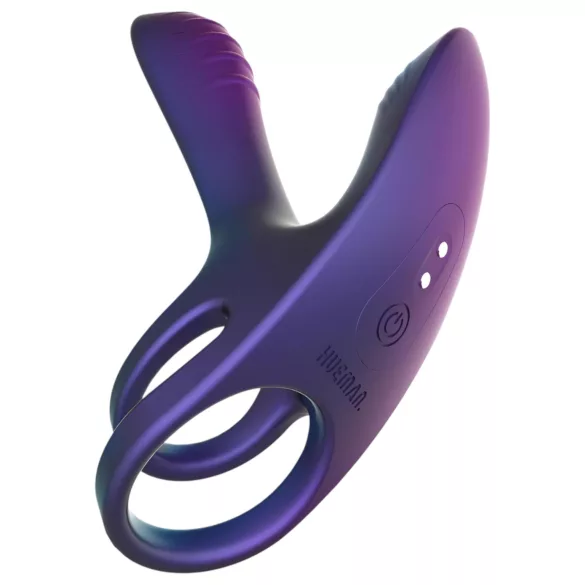 Hueman Infinity Ignite - vibratorisk penis- og kuglering - lilla