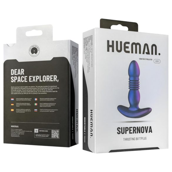 Hueman Supernova - anal vibrator med stød - lilla