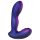 Hueman Galaxy - anal vibrator med pulsering - silikone lilla