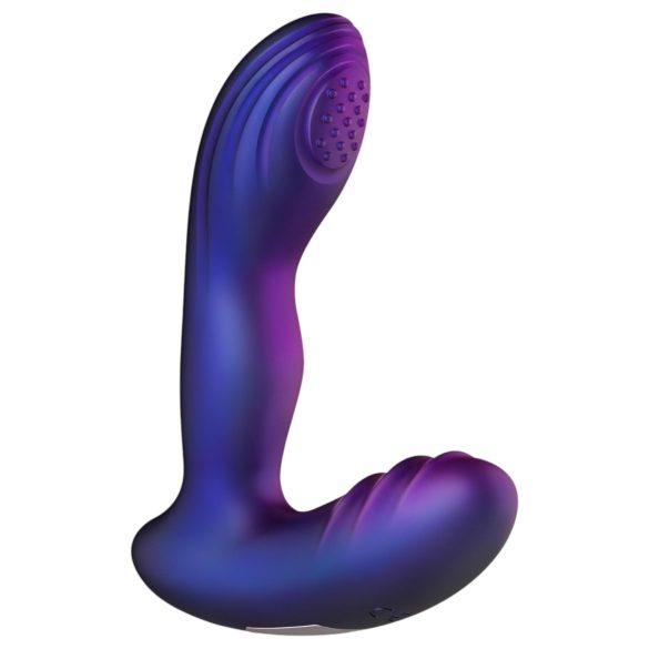 Hueman Galaxy - anal vibrator med pulsering - silikone lilla