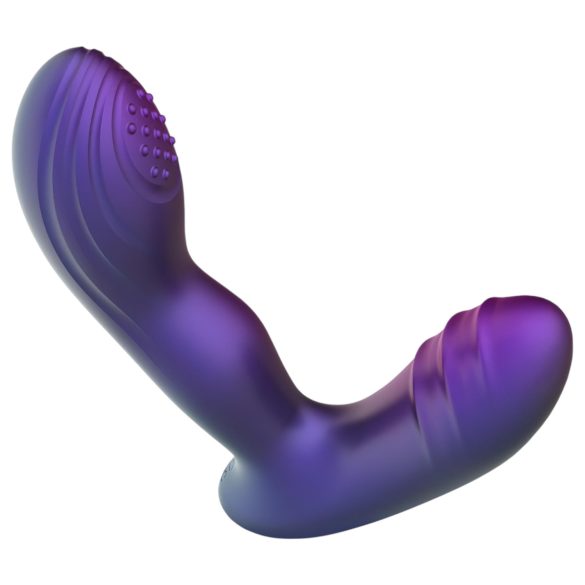 Hueman Galaxy - anal vibrator med pulsering - silikone lilla