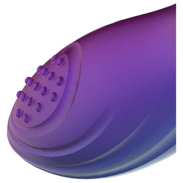 Hueman Galaxy - anal vibrator med pulsering - silikone lilla