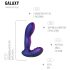 Hueman Galaxy - anal vibrator med pulsering - silikone lilla