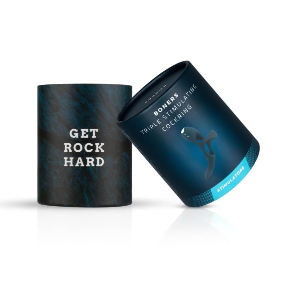 Boners - penisring med klitorisvibrator - silikone