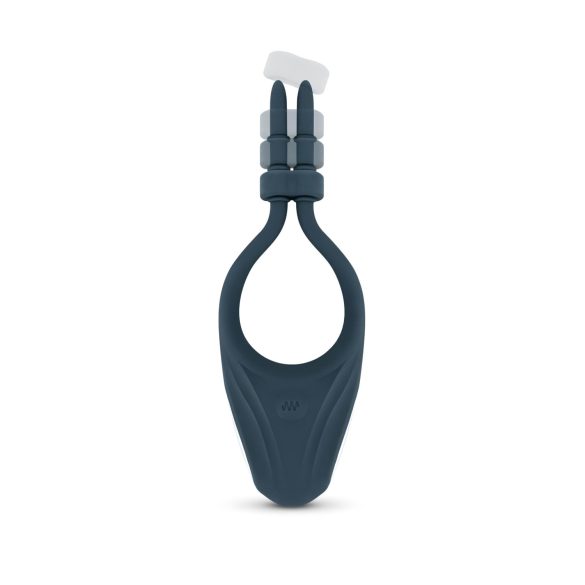 Boners - justerbar penisring med vibration - blå