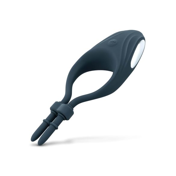 Boners - justerbar penisring med vibration - blå