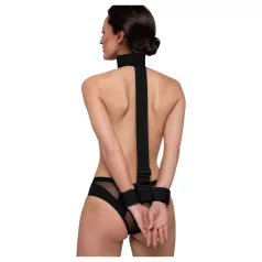   Bedroom Fantasies - bondage sæt - blød halsbånd og håndjern - sort