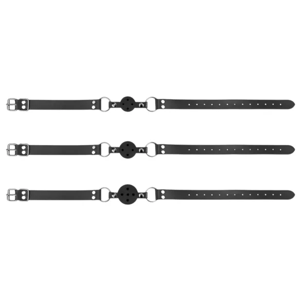 Bedroom Fantasies - gagball sæt - 3 stk - sort