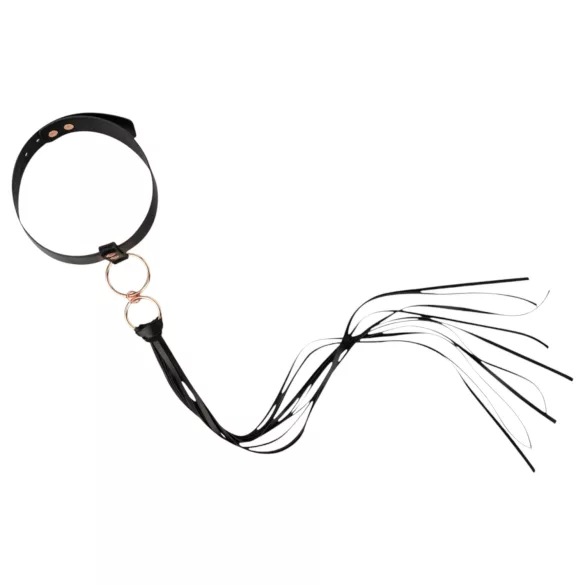 Rosy Gold - halsbånd og paddle - sort