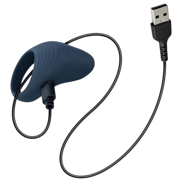 Boners - vibrator penisring - genopladelig - grå