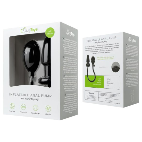 EasyToys - oppustelig analprop - sort