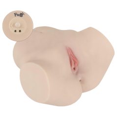   FWB - mandlig masturbator torso med vibration - realistisk hudfarve