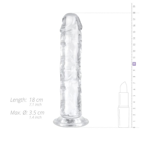 EasyToys - dildo - jelly - 16cm - gennemsigtig
