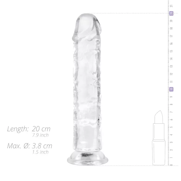 EasyToys - dildo - jelly - 18cm - gennemsigtig