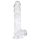 EasyToys - dildo med testikler - 13,5cm - gennemsigtig