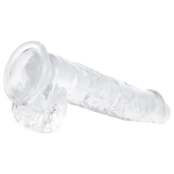 EasyToys - dildo med testikler - 13,5cm - gennemsigtig