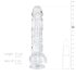 EasyToys - dildo med testikler - 13,5cm - gennemsigtig