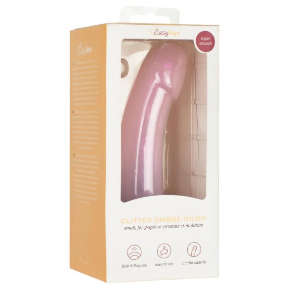 EasyToys Mermaid - dildo med glimmer - 15cm - pink