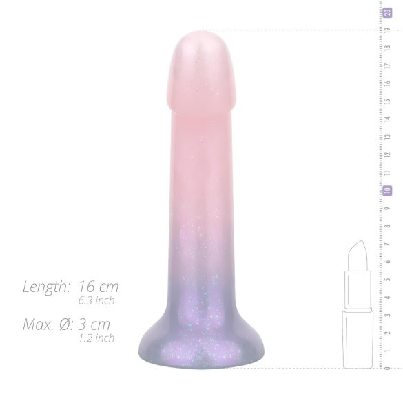EasyToys Mermaid - dildo med glimmer - 15cm - pink