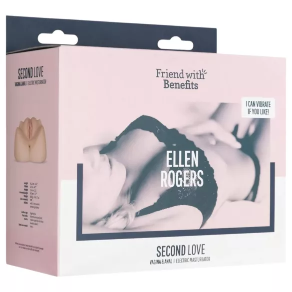 FWB - Ellen Rogers masturbator med vibrator - vagina og anus - natur