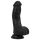 Easytoys - realistisk dildo med testikler - 12 cm - sort