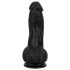 Easytoys - realistisk dildo med testikler - 12 cm - sort