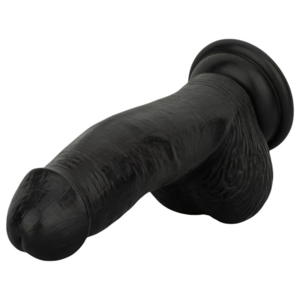 Easytoys - realistisk dildo med testikler - 12 cm - sort