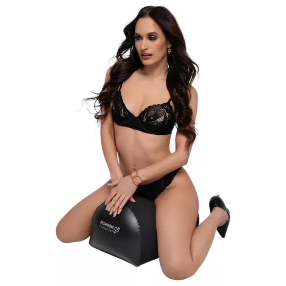 Bedroom Fantasies - oppustelig sexpude med vibratorholder - sort