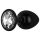 / Easytoys Anal Collection - metal anal plug med sten - M (sort)