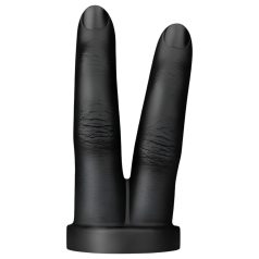 BUTTR Victory - dobbelt finger analdildo - sort