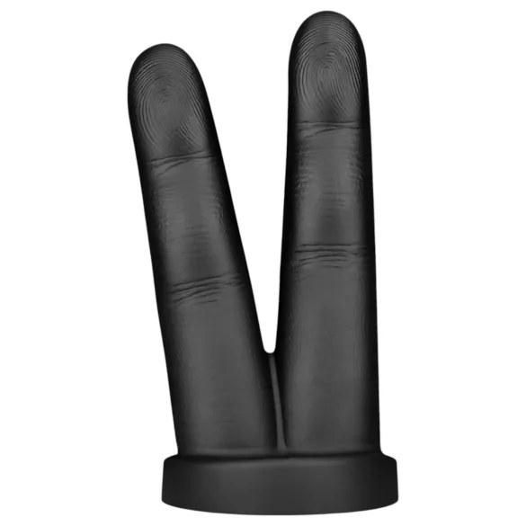 BUTTR Victory - dobbelt finger analdildo - sort