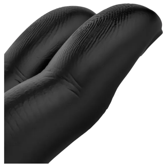 BUTTR Victory - dobbelt finger analdildo - sort