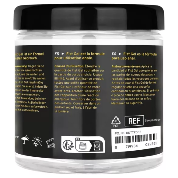 BUTTR - fisting gel - klæbefri - 500ml