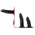 Easytoys - strap-on trusser med tredobbelt dildo - sort