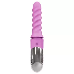   Good Vibes Only - roterende/thrustende vibrator med klitorishåndtag (lyserød)