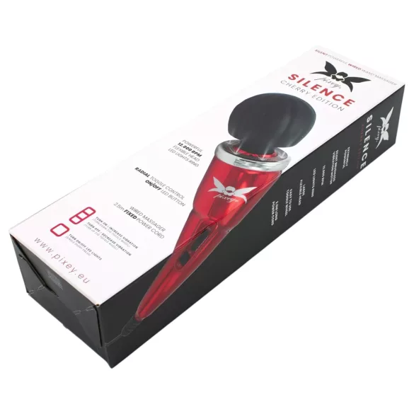 Pixey Silence - lydsvag massagevibrator (rød)
