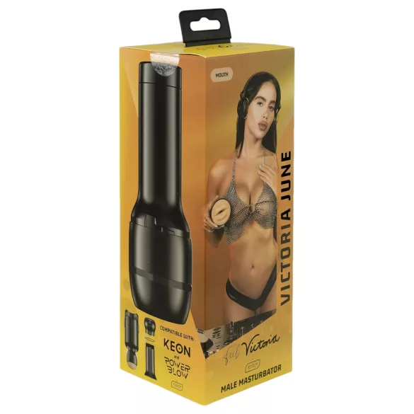 Kiiroo Victoria June - kunstig mund - kompatibel med PowerBlow (hudfarvet)
