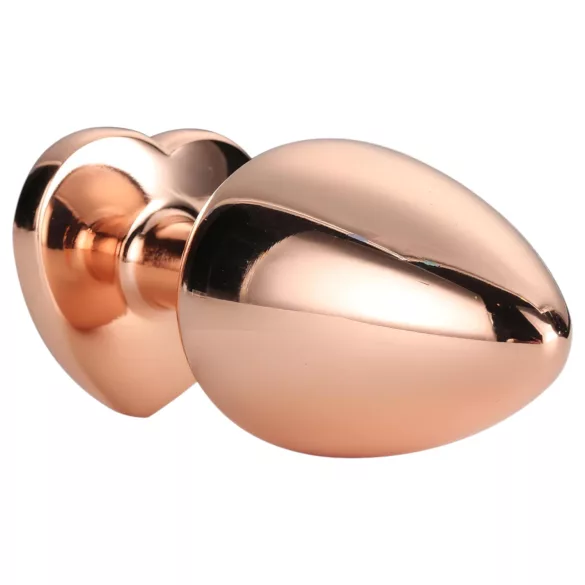 Gleaming Love - analprop aluminium hjerteformet sten M rosa guld