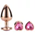 Gleaming Love - analplugsæt med hjerte - rosegold - 3 stk