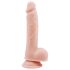 Mr. Dixx 7.6 - dildo med sugekop og testikler - naturfarve 19,5cm