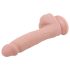 Mr. Dixx 7.6 - dildo med sugekop og testikler - naturfarve 19,5cm