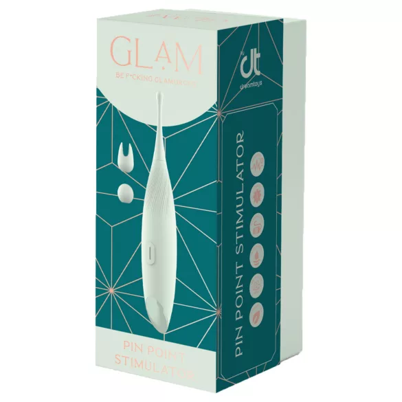 Glam - punktformet klitorisvibrator (grøn)