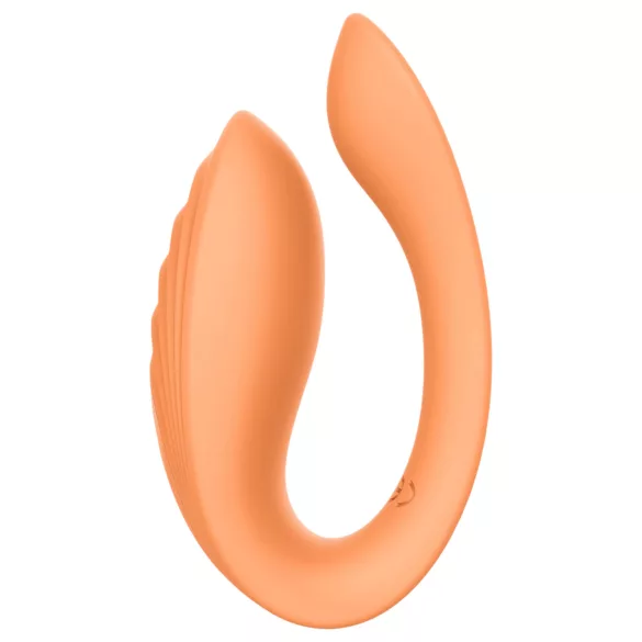 Glam - parvibrator med fjernbetjening - genopladelig - orange