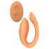 Glam - parvibrator med fjernbetjening - genopladelig - orange