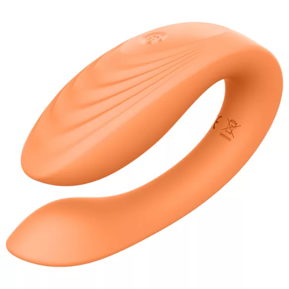 Glam - parvibrator med fjernbetjening - genopladelig - orange