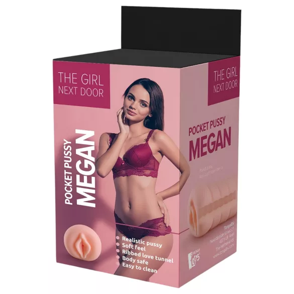 The Girl Next Door Megan - realistisk onaniprodukt - vagina - natur