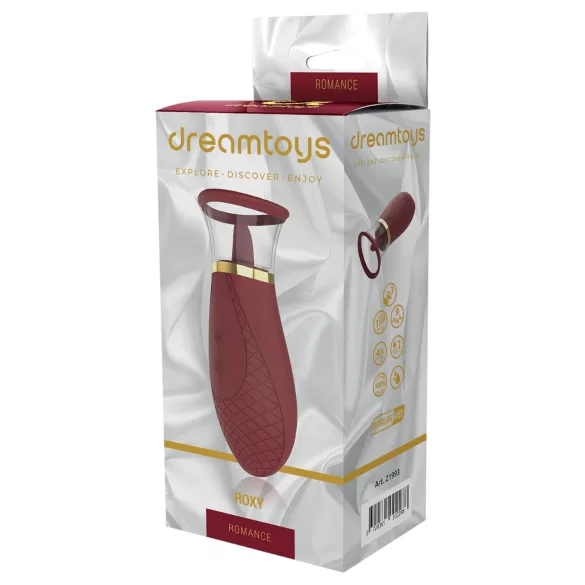 Dreamtoys Roxy - klitorisvibrator med sugefunktion - rød